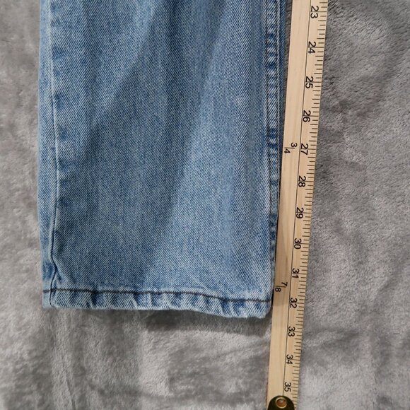 Lee Jeans Mens 36x32 Blue Straight Leg Regular Fit Light Wash Rancher Workwear - Picture 8 of 16